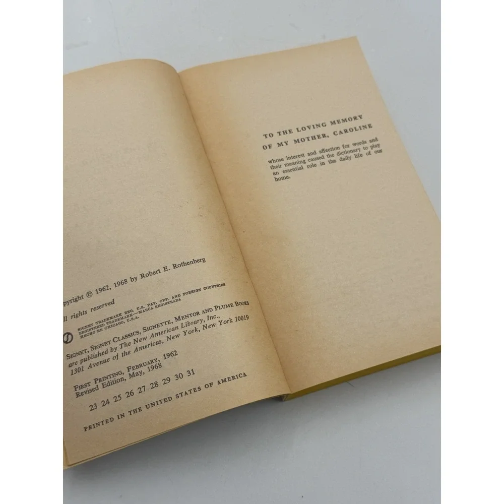 New American Medical Dictionary & Health Manual 1968 Revised Signet Paperback
